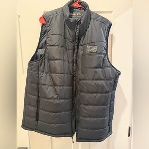 BURLEBO Men's Quilted Black Puffer Vest NWOT